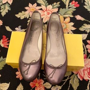 J.Crew Marjorie Metallic Graphite Ballet Flats 9.5